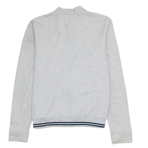 Tommy Hilfiger Womens Grey Full Zip Sweatshirt Size S Casual