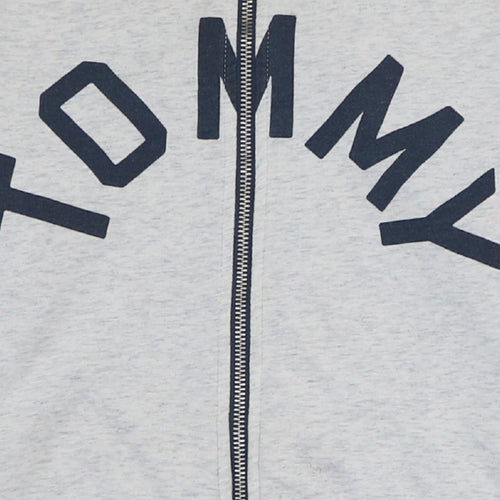 Tommy Hilfiger Womens Grey Full Zip Sweatshirt Size S Casual