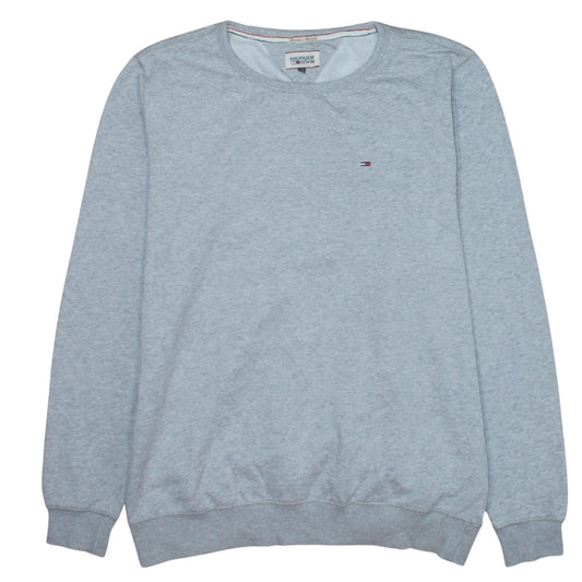 Hilfiger Denim Men's Grey Crew Neck Sweatshirt Size L Classic Fit