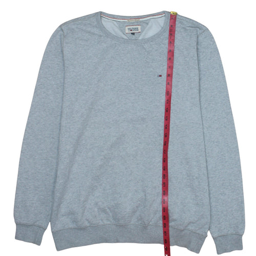 Hilfiger Denim Men's Grey Crew Neck Sweatshirt Size L Classic Fit