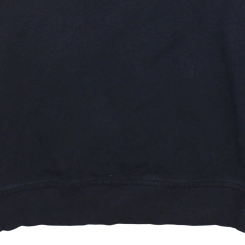 Napapijri Mens Blue Crew Neck Logo Sweatshirt Size L