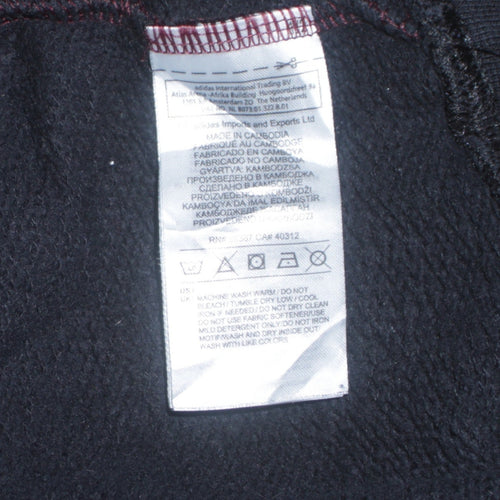 Adidas Women Burgundy Black Colourblock Logo Sweatshirt Size 4