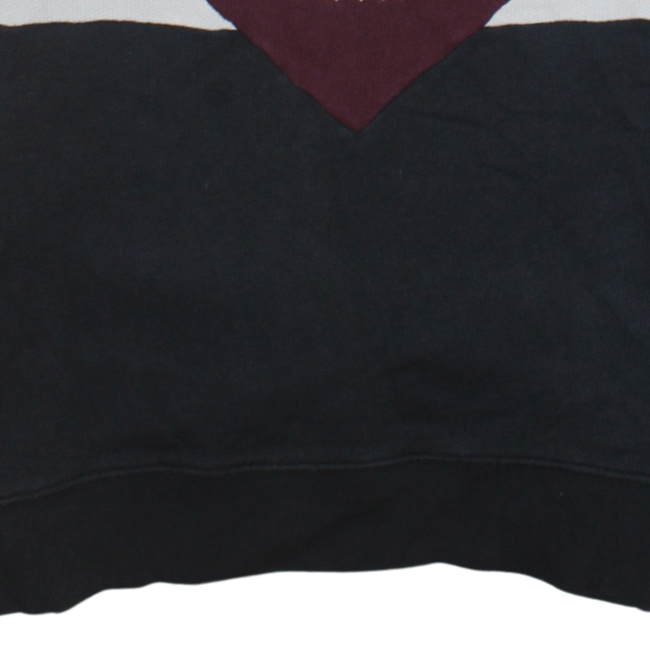 Adidas Women Burgundy Black Colourblock Logo Sweatshirt Size 4