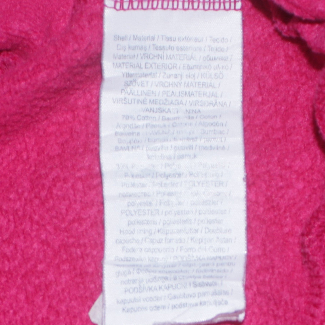 Puma Womens Pink Full Zip Hoodie Size 14 Cotton Blend Casual