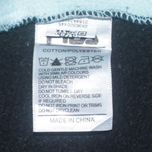 Fila Womens Black Blue Colourblock Logo Sweatshirt Size 16