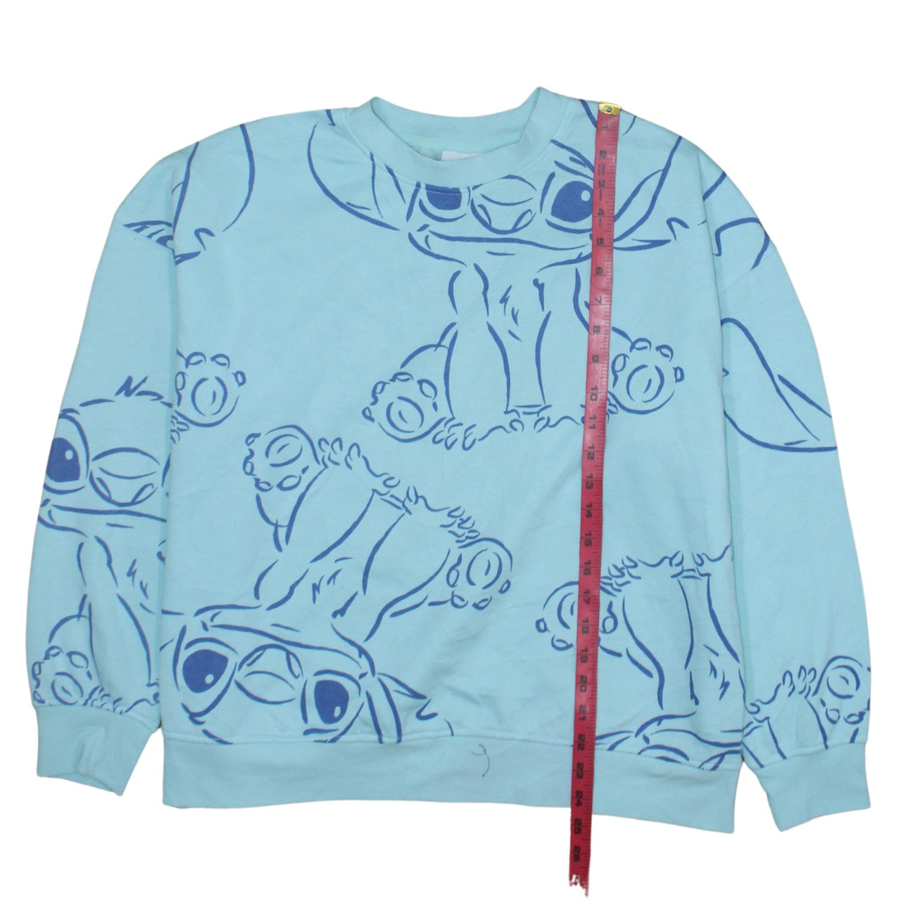 Disney Primark Women Blue Stitch Pullover Sweatshirt L