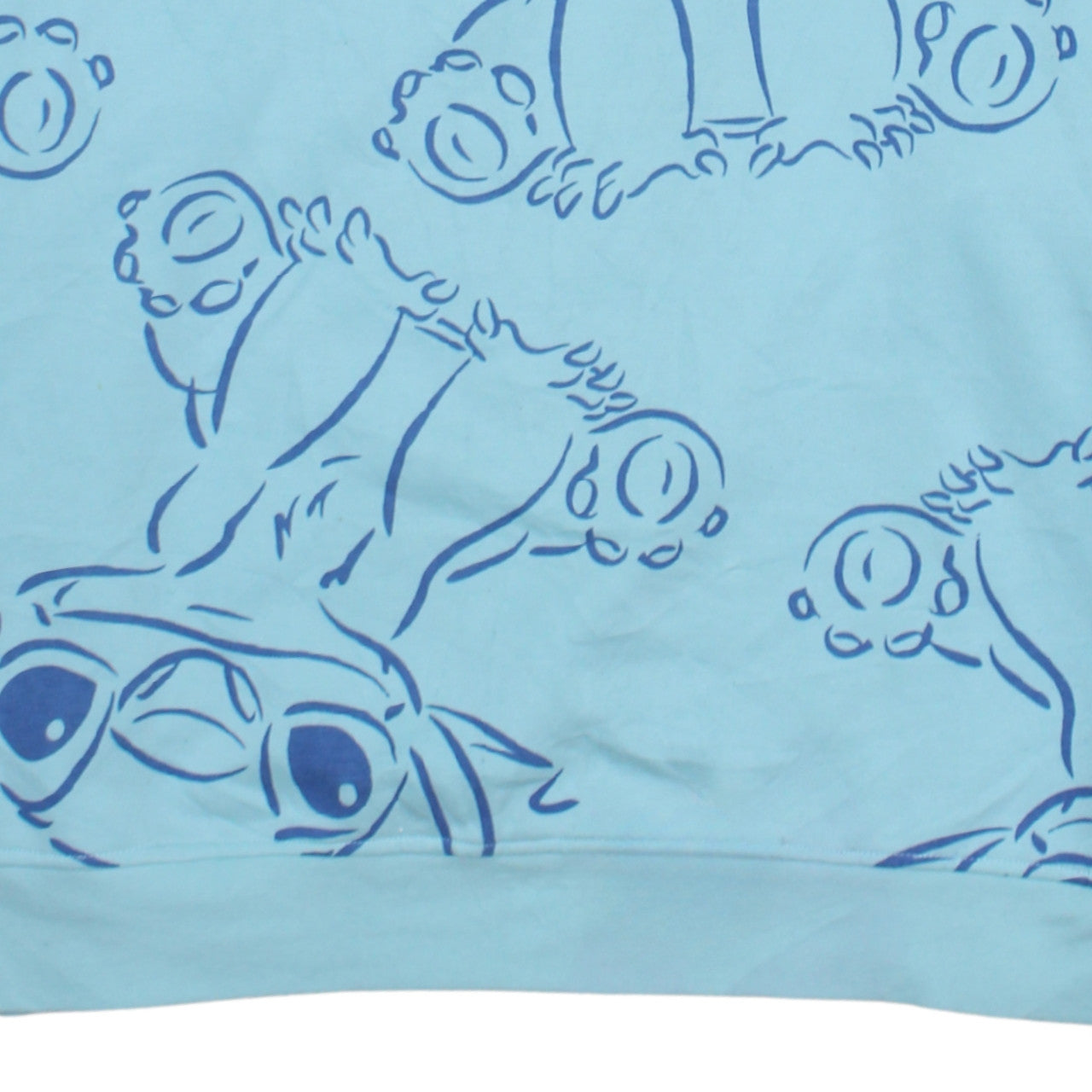 Disney Primark Women Blue Stitch Pullover Sweatshirt L