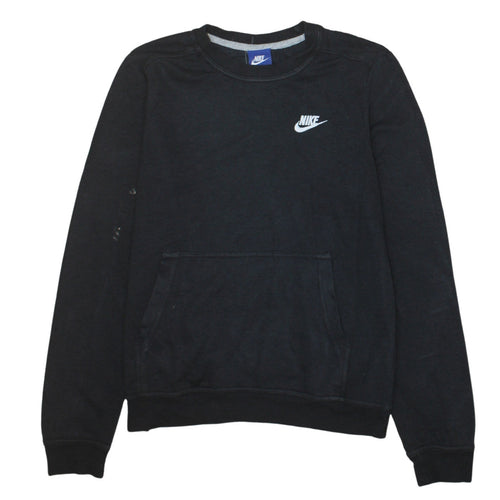 Nike Women’s Black Small Pullover Sweatshirt with Logo Pocket