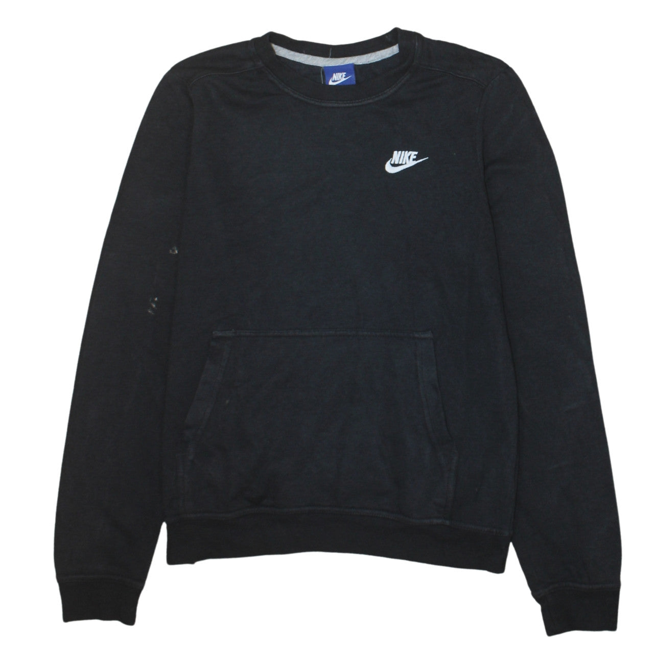 Nike Women’s Black Small Pullover Sweatshirt with Logo Pocket