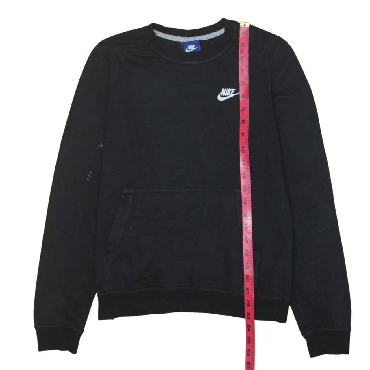 Nike Women’s Black Small Pullover Sweatshirt with Logo Pocket