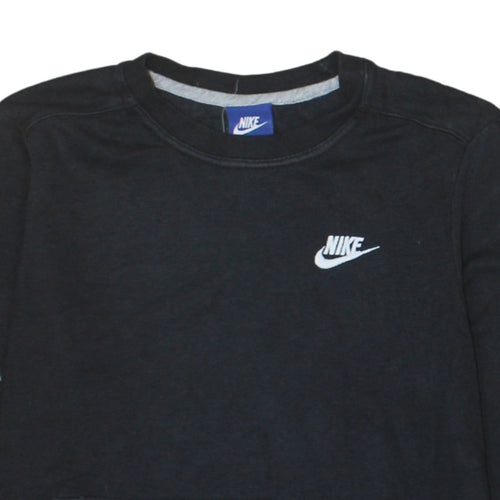 Nike Women’s Black Small Pullover Sweatshirt with Logo Pocket
