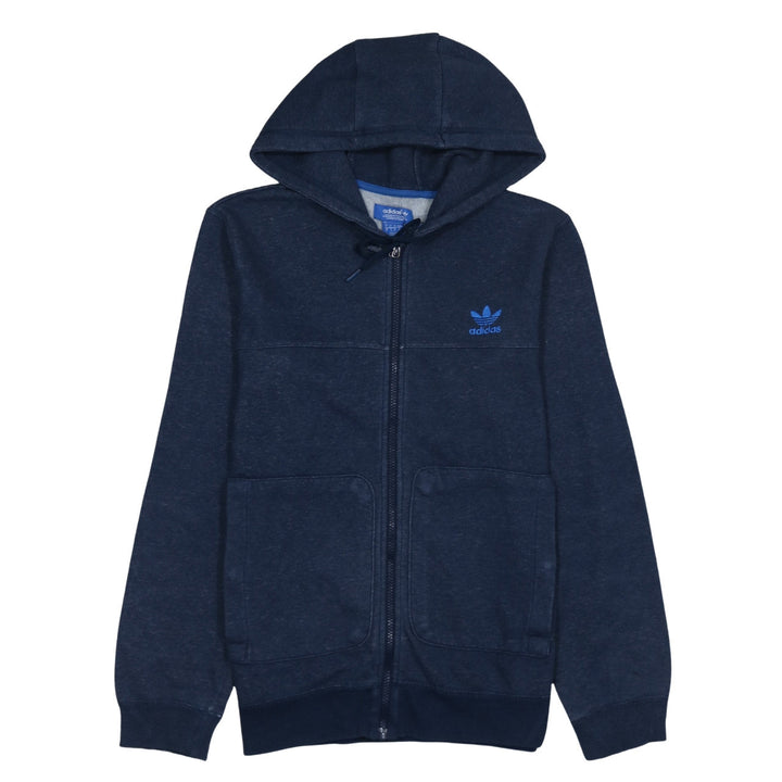 Adidas Men’s Blue Full Zip Hoodie S Hooded Sweatshirt