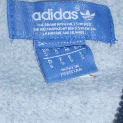 Adidas Men’s Blue Full Zip Hoodie S Hooded Sweatshirt
