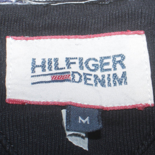 Hilfiger Denim Men's Black Long Sleeve Crew Neck Cotton T-Shirt M
