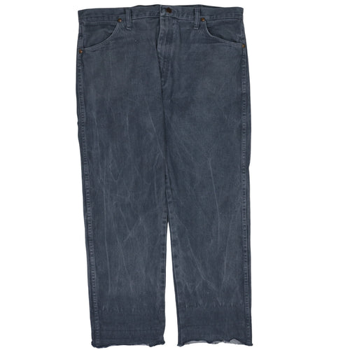 Wrangler Men's Blue Denim Straight Jeans 36x32 Regular Fit