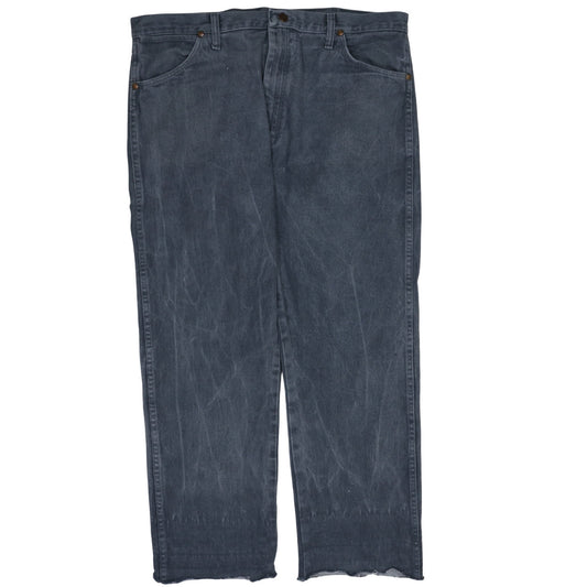 Wrangler Men's Blue Denim Straight Jeans 36x32 Regular Fit