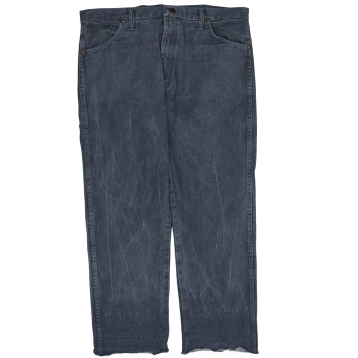 Wrangler Men's Blue Denim Straight Jeans 36x32 Regular Fit