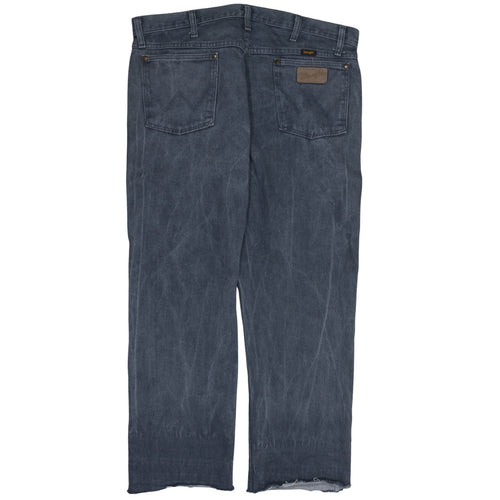 Wrangler Men's Blue Denim Straight Jeans 36x32 Regular Fit