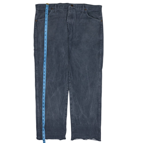 Wrangler Men's Blue Denim Straight Jeans 36x32 Regular Fit