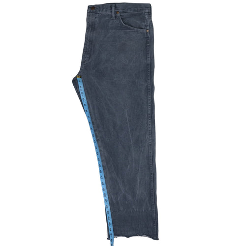 Wrangler Men's Blue Denim Straight Jeans 36x32 Regular Fit