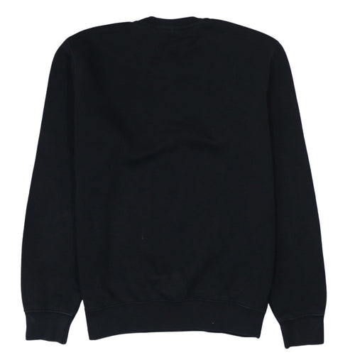 Champion Men's Black Medium Pullover Sweatshirt Crew Neck Embroidered Logo