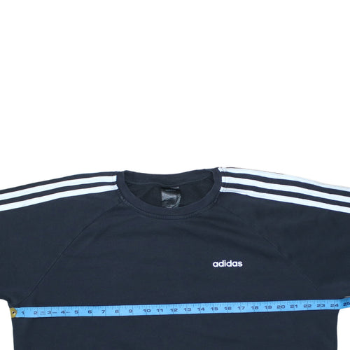 Adidas Women's Black Crew Neck Pullover Sweatshirt Size M Classic Fit