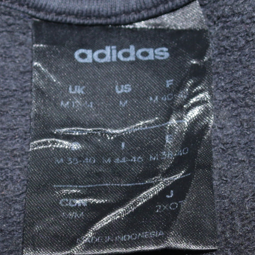 Adidas Women's Black Crew Neck Pullover Sweatshirt Size M Classic Fit