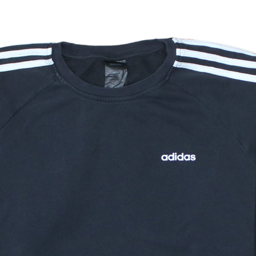 Adidas Women's Black Crew Neck Pullover Sweatshirt Size M Classic Fit