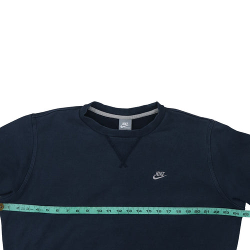 Nike Mens Blue Crew Neck Pullover Sweatshirt L