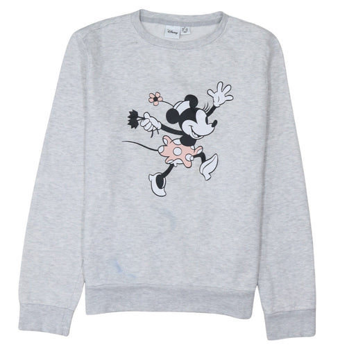 Disney Women’s Grey Minnie Mouse XS Pullover Sweatshirt