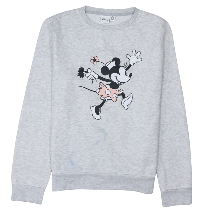 Disney Women’s Grey Minnie Mouse XS Pullover Sweatshirt