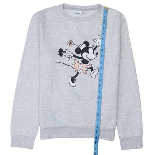 Disney Women’s Grey Minnie Mouse XS Pullover Sweatshirt
