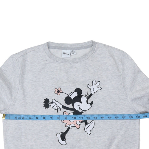 Disney Women’s Grey Minnie Mouse XS Pullover Sweatshirt