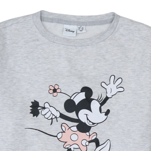Disney Women’s Grey Minnie Mouse XS Pullover Sweatshirt
