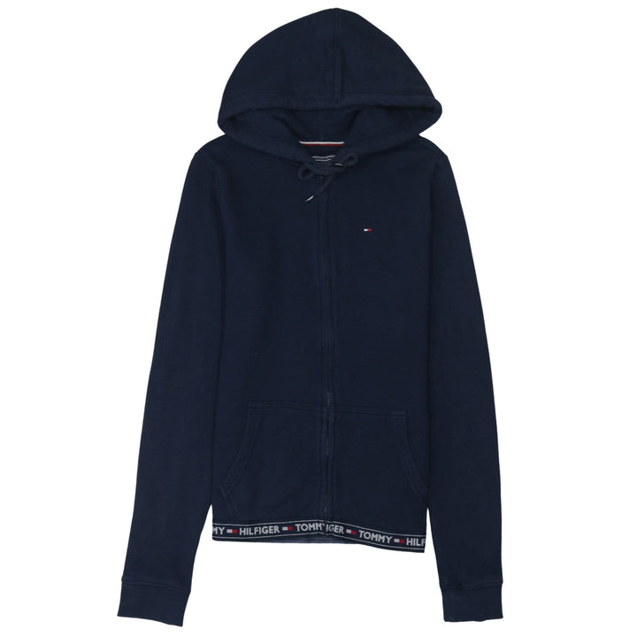 Tommy Hilfiger Women's Navy Full Zip Hoodie Size S Cotton Blend