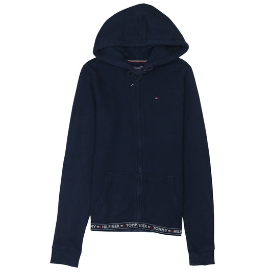 Tommy Hilfiger Women's Navy Full Zip Hoodie Size S Cotton Blend