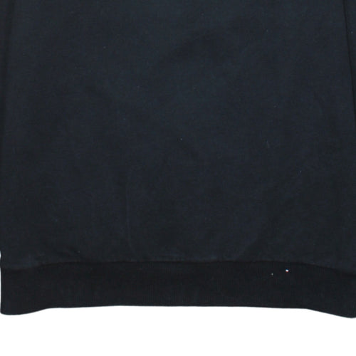 Puma Men's Black XS Crew Neck Logo Pullover Sweatshirt