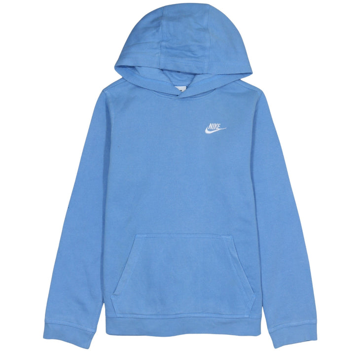 Nike Boys Blue Pullover Hoodie XL (158–170 cm) Cotton Blend Sweatshirt