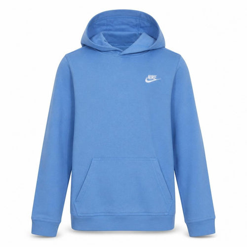 Nike Boys Blue Pullover Hoodie XL (158–170 cm) Cotton Blend Sweatshirt