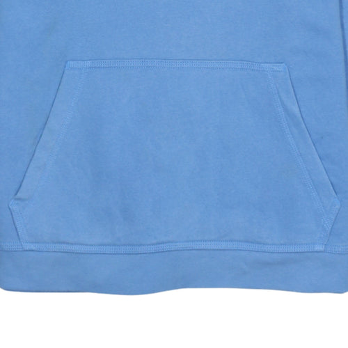 Nike Boys Blue Pullover Hoodie XL (158–170 cm) Cotton Blend Sweatshirt