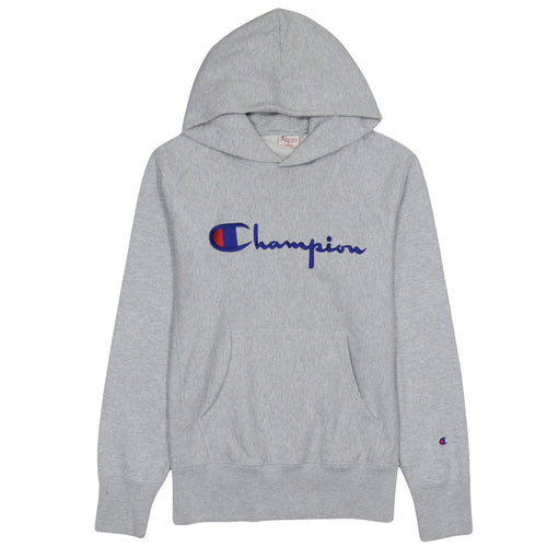 Champion Men's Grey Reverse Weave Pullover Hoodie Large
