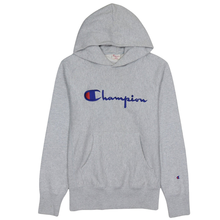 Champion Men's Grey Reverse Weave Pullover Hoodie Large