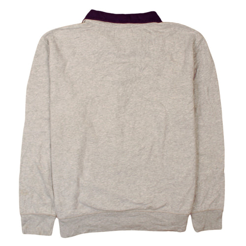 Nautica Men's Grey 1/4 Zip Fleece Sweatshirt XL Classic Style