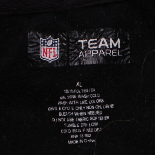 NFL Team Apparel Men’s Black Full Zip Hoodie XL Steelers Sportswear