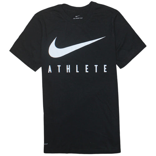 Nike Men's Black Dri-Fit Athlete Graphic Sports T-Shirt Size S