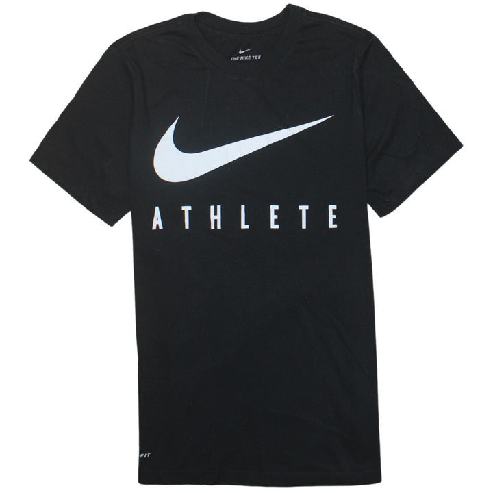 Nike Men's Black Dri-Fit Athlete Graphic Sports T-Shirt Size S