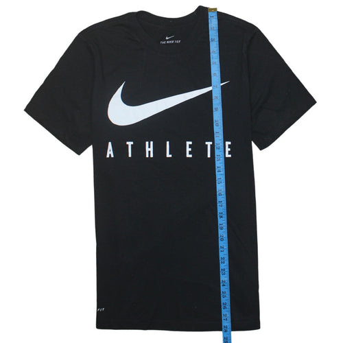Nike Men's Black Dri-Fit Athlete Graphic Sports T-Shirt Size S