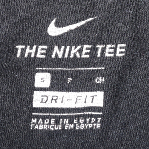 Nike Men's Black Dri-Fit Athlete Graphic Sports T-Shirt Size S