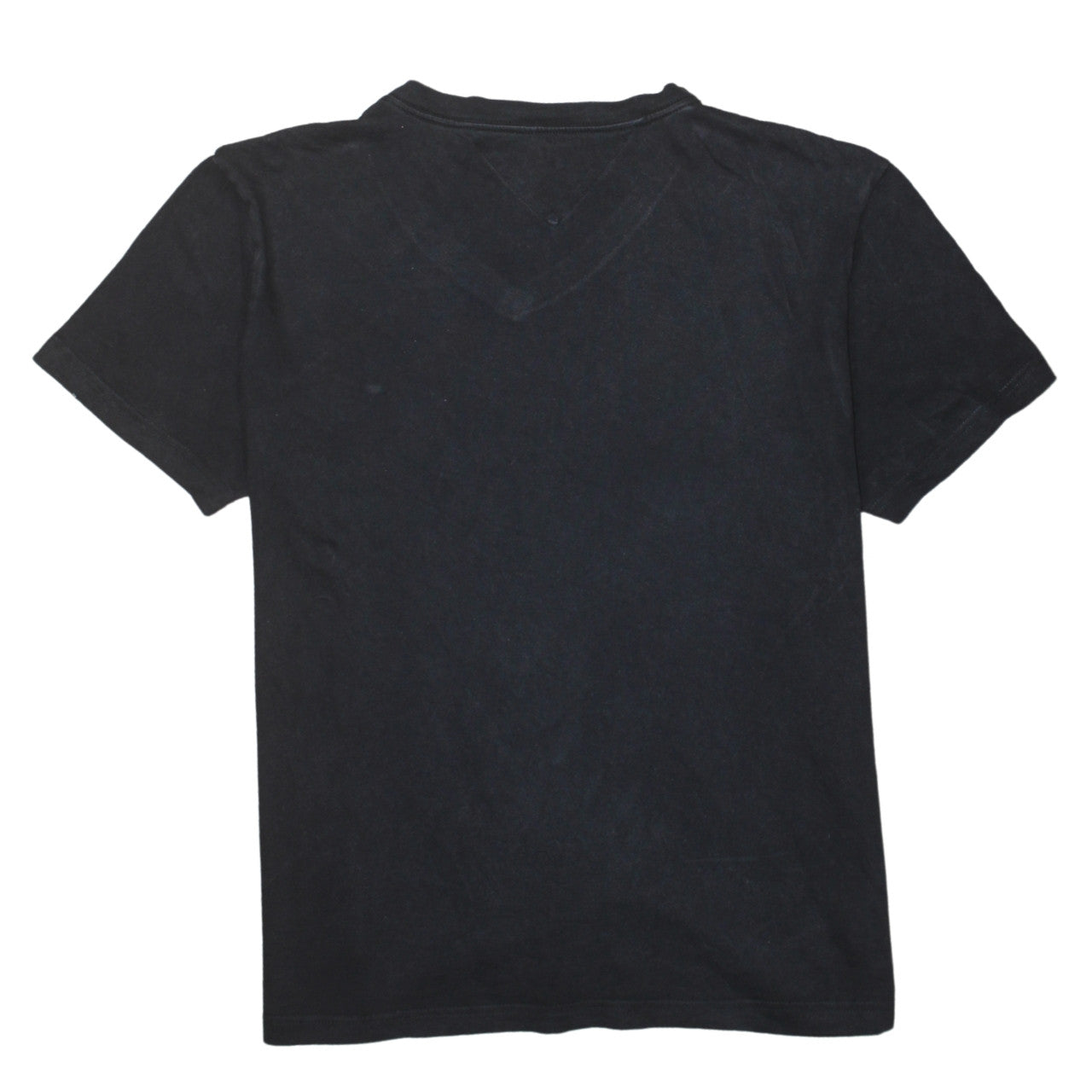 Tommy Hilfiger Men's Black V-Neck Cotton T-Shirt Size L