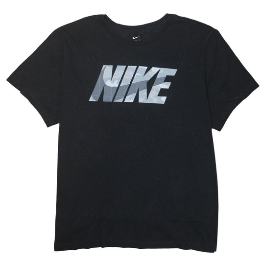 Nike Men's Black 2XL Dri-Fit Logo Sports T-Shirt